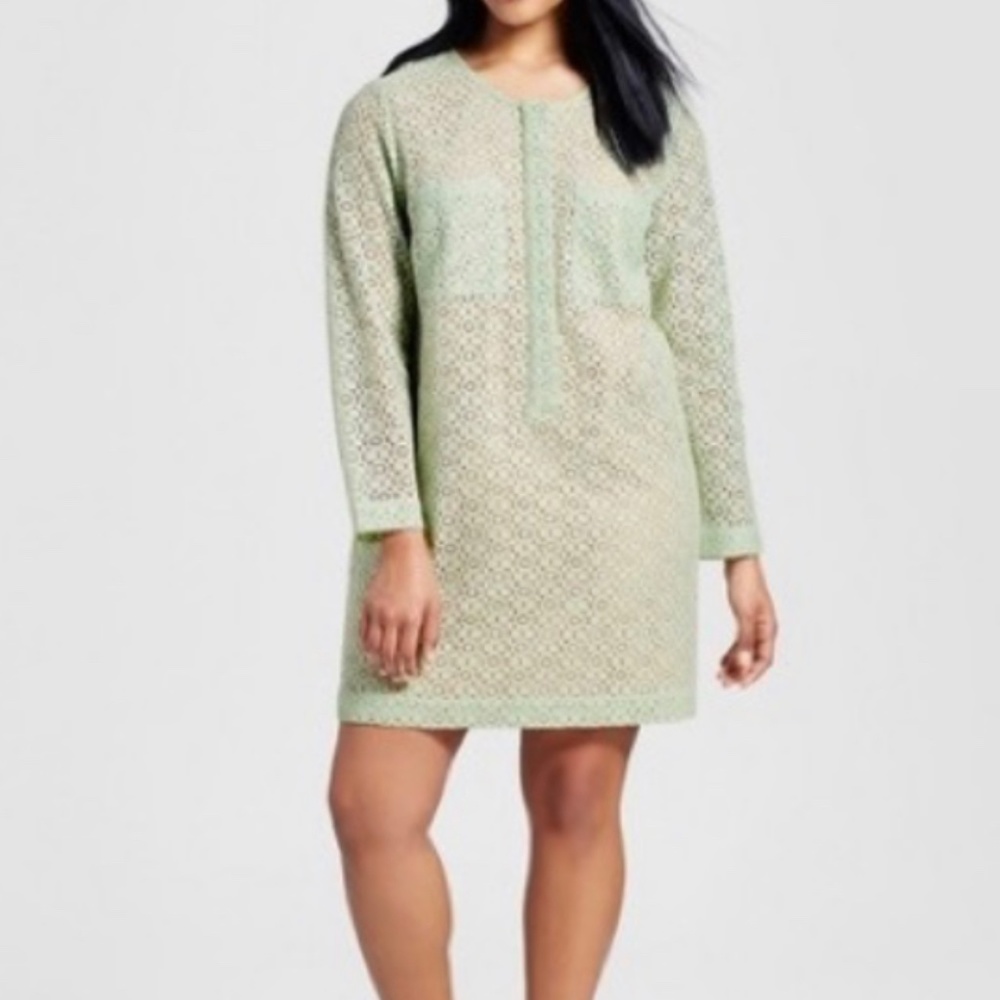 Victoria Beckham | for Target | Mint Lace Shift Dress
